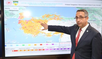 Orman yangını riskine karşı erken uyarı sistemi ‘MEUS’ devrede
