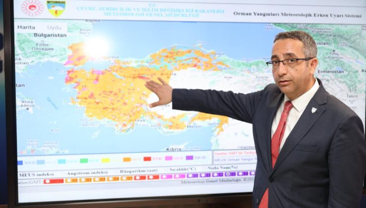 Orman yangını riskine karşı erken uyarı sistemi ‘MEUS’ devrede