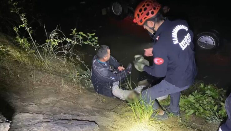 Otomobil baraj gölüne düştü: 1 ölü, 1 yaralı