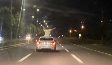 Diyarbakır’da tehlikeli tavan yolculuğu