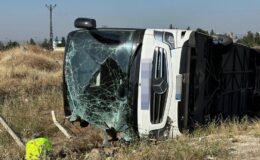 Şanlıurfa’da otobüs devrildi, 5 kişi yaralı
