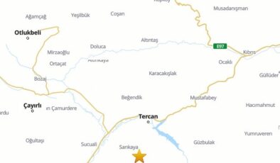 Tercan’da 2.9 büyüklüğünde deprem