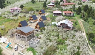 Üç kız kardeş aldıkları destekle memleketlerine tatil köyü kurdu