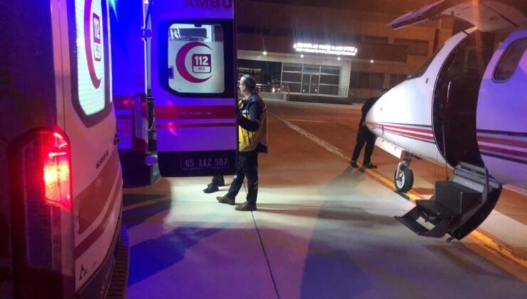 Van’da bebek hastalar ambulans uçakla İstanbul’a sevk edildi