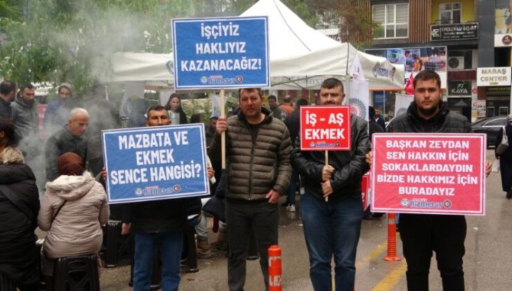 Van’da işten çıkarılanlar belediye önünde çadır kurdu