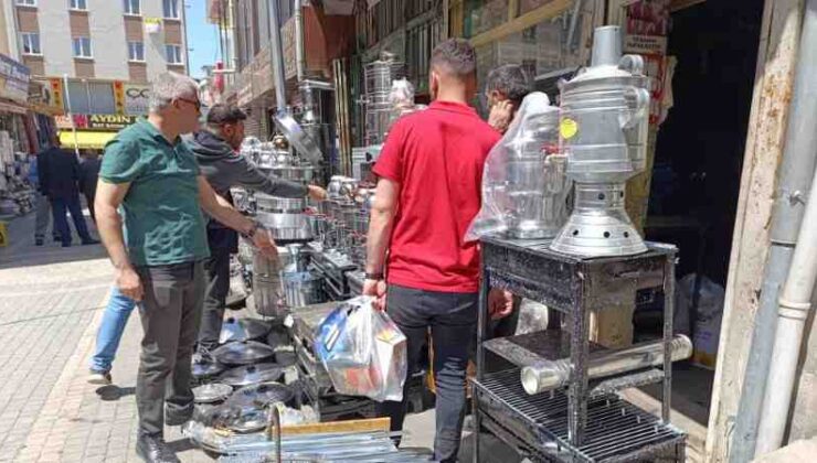 Van’da mangal ve semaver satışları artışta