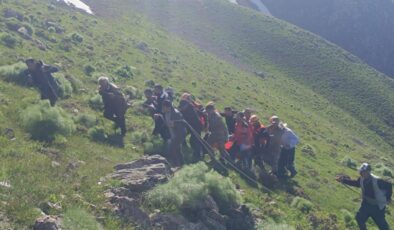 Van’da ot toplarken kayalıklardan düşen şahıs kurtarıldı