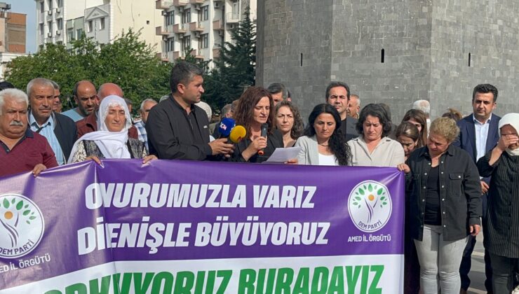 Dem Parti Birecik İlçe Başkanlığına düzenlenen silahlı saldırı Diyarbakır’da protesto edildi