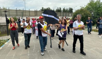Diyarbakır’da BES’ten SGK’ya siyah çelenk