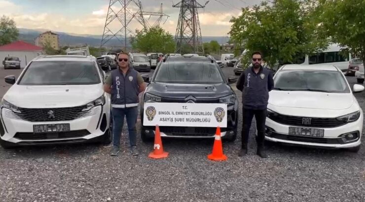Bingöl’de çalıntı araçlar ele geçirildi: 1 kişi gözaltında !