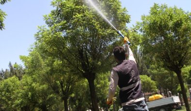 Bismil ilçesinde ilaçlama çalışmaları hız kazandı