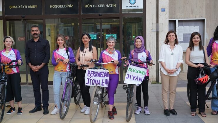 Eş Başkanlar kadın bisiklet grubunu ağırladı