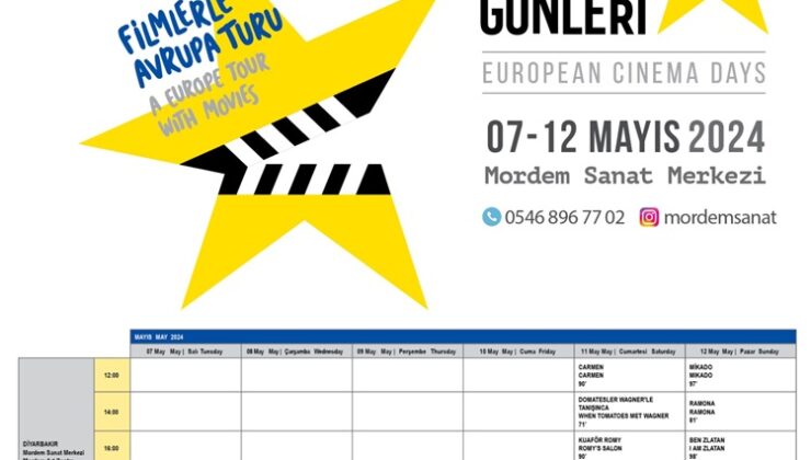 Avrupa filmleri Diyarbakırlı sinemaseverlerle buluşacak.