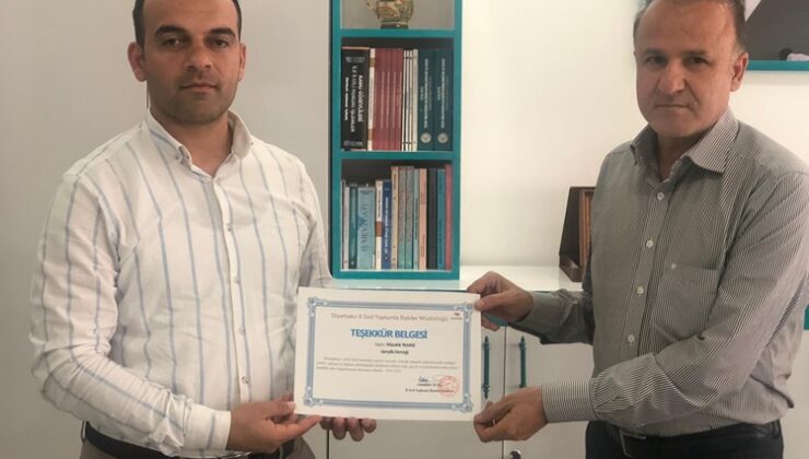 Gençlik Derneği’ne Teşekkür Belgesi