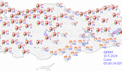 Yurt genelinde yağış ve toz taşınımı bekleniyor