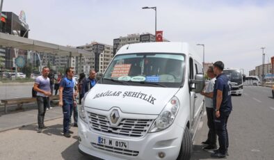 Büyükşehir Belediyesi Toplu taşıma araçlarını denetledi