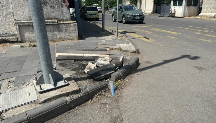Diyarbakır’da Yaşar Kemal Caddesi’nde kaldırım sorunu