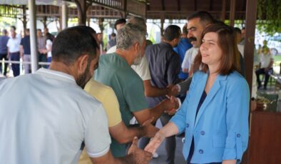 Eş Başkanlar DİSKİ personeli ile bayramlaştı