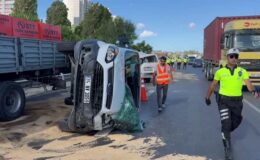 TEM otoyolunda zincirleme kaza: 5 yaralı