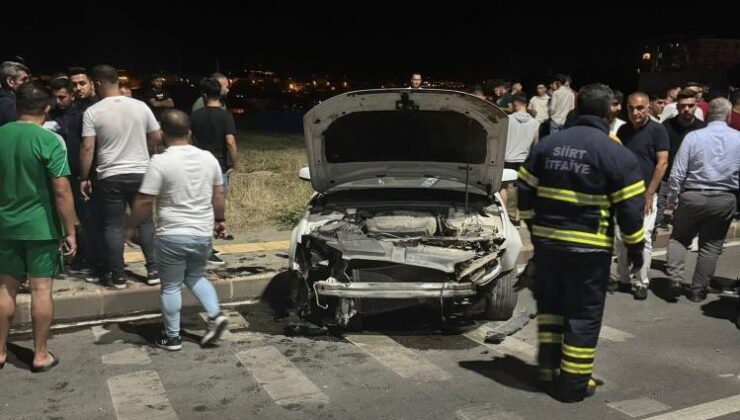 Siirt’te otomobil kazası: 2 kişi yaralandı