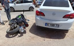 Adıyaman’da kaza: 1 motosikletli yaralı
