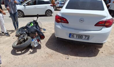 Adıyaman’da kaza: 1 motosikletli yaralı