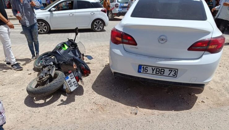 Adıyaman’da kaza: 1 motosikletli yaralı