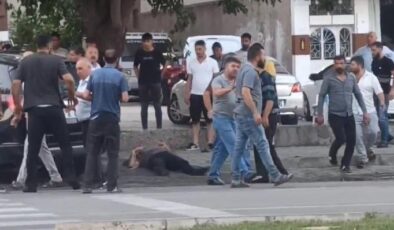 Araçtan indirdikleri şahsı öldüresiye dövdüler