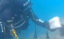 Akdeniz’in derinliklerinde uyuşturucu ele geçirildi