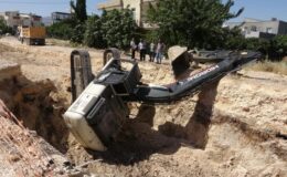 Adıyaman’da iş makinesi kazası