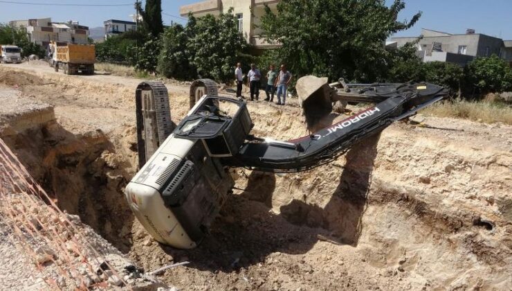 Adıyaman’da iş makinesi kazası