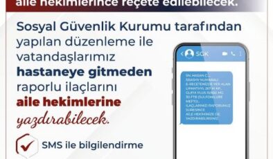 Aile Hekimleri bin 858 Raporlu İlacı Reçete Edebilecek