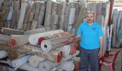 Depremzedelerin halıları yıkamacıda sahipsiz kaldı