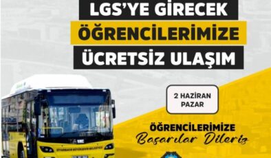 Diyarbakır’da LGS için ücretsiz toplu taşıma hizmeti