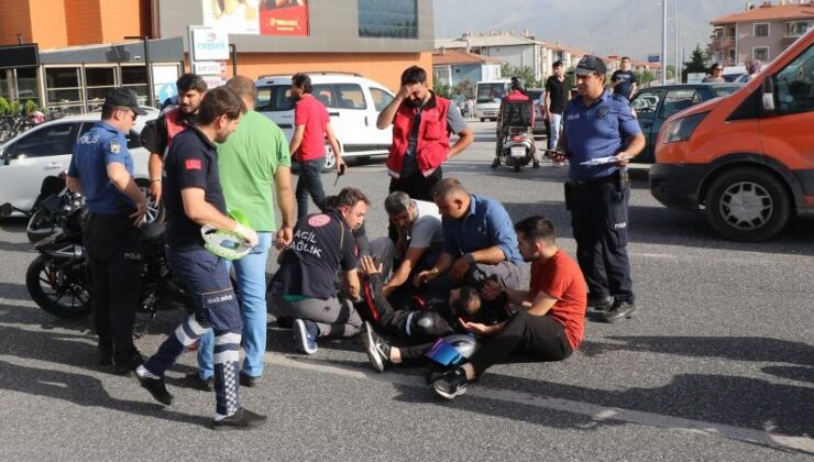 Erzincan’da motosiklet kazası: sürücü ağır yaralı