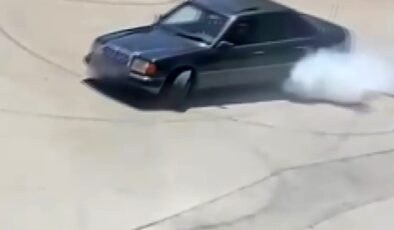 Drift yapan sürücüye ağır ceza