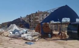 Gaziantep’te yemekhane çatıları uçtu