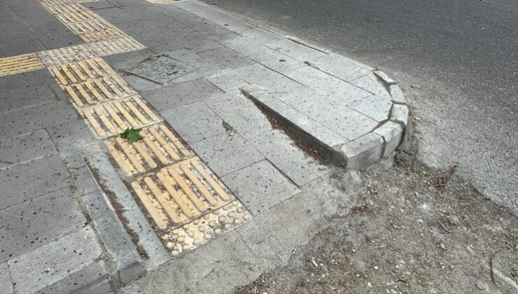 Diyarbakır’da bozulan kaldırım onarıldı