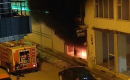 Kızıltepe’de mobilya dükkanında yangın paniği