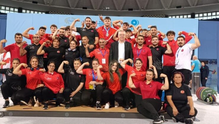 Milli halterciler Avrupa’da 61 madalya kazandı