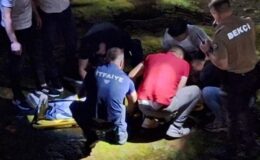 Özçekim sırasında dereye düşen kadın yaralandı