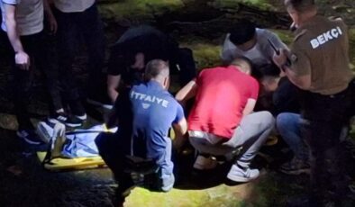 Özçekim sırasında dereye düşen kadın yaralandı