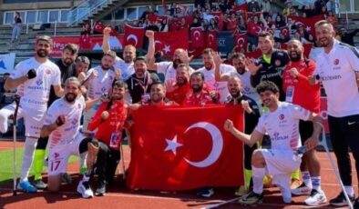 Şahinbeyli ampute oyuncular Avrupa’ya damga vurdu