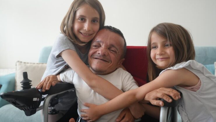 Engelli besteciye akülü sandalye sevinci