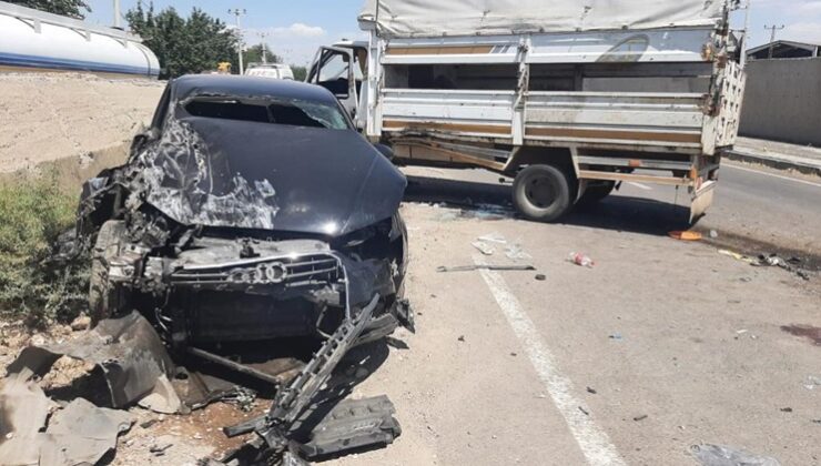 Bismil’de otomobil ile kamyonet çarpıştı: 5 yaralı