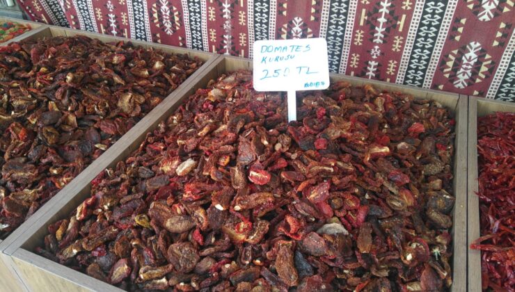 Diyarbakır’da kurutulmuş domates fiyatları cep yakıyor