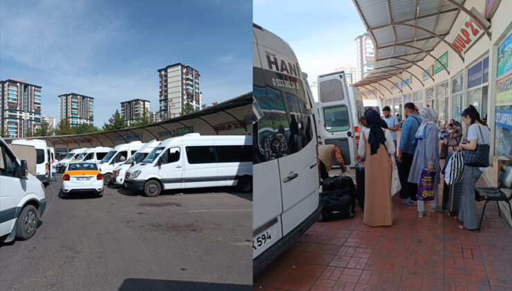Diyarbakır İlçe Otogarı’nda Arefe Günü Yoğunluğu