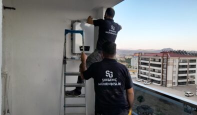 Kulp ilçesindeki evlerde doğal gaz seferberliği