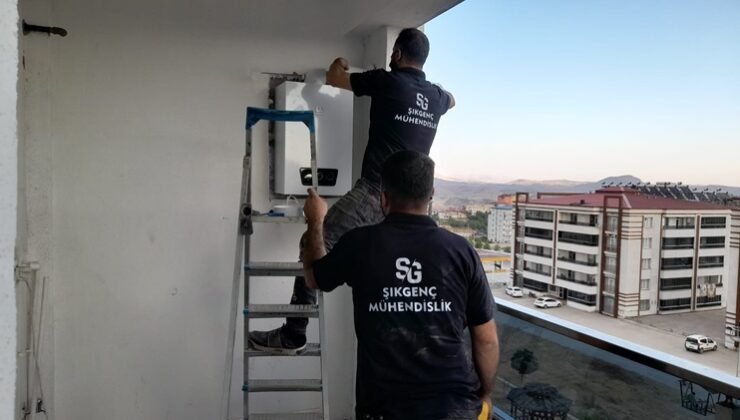 Kulp ilçesindeki evlerde doğal gaz seferberliği