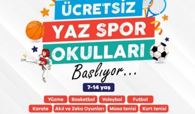 Ücretsiz Yaz Spor Okulları başlıyor